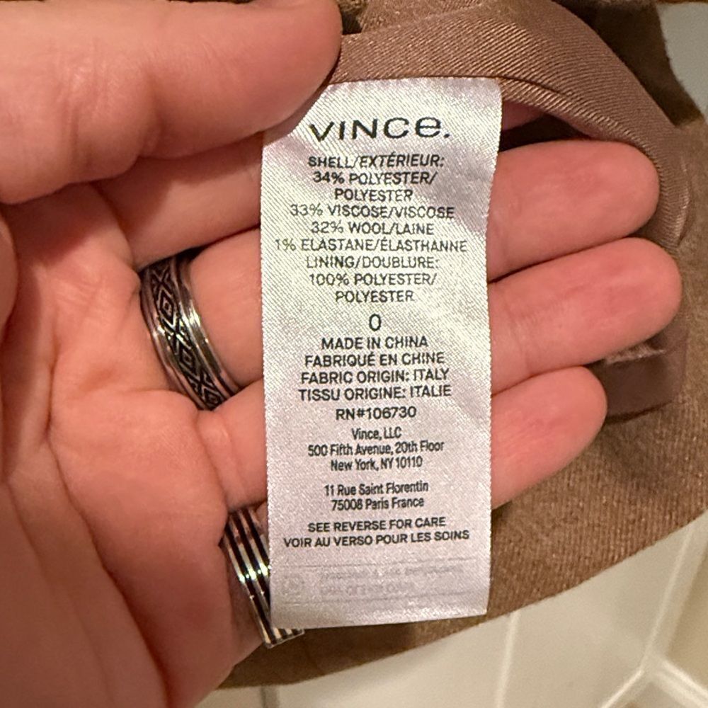 Vince Flannel Wool-Blend Blazer - Picture 8 of 9